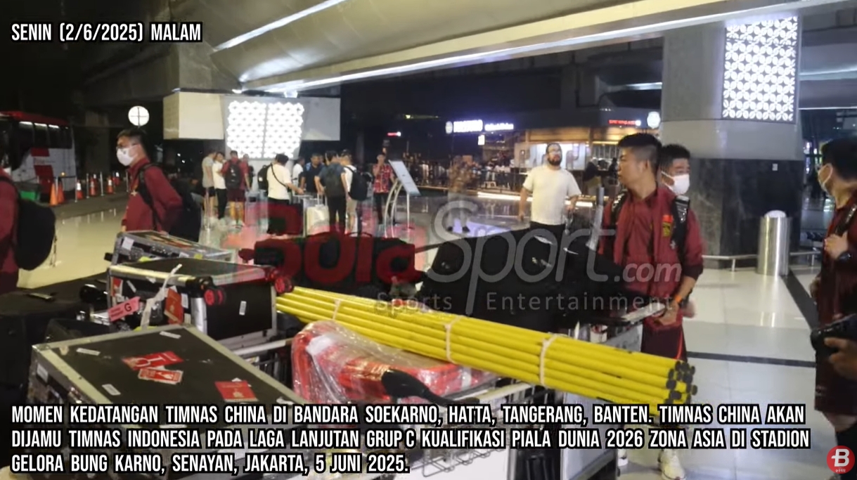 印尼媒體9分鐘跟拍國(guó)足抵達(dá)視頻，不由感嘆：裝備齊整！