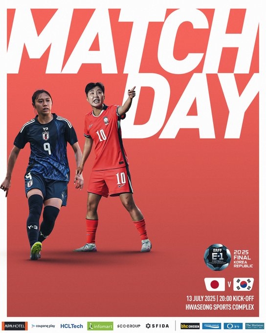 日本志在三連冠！東亞杯-日本女足vs韓國女足首發(fā)出爐