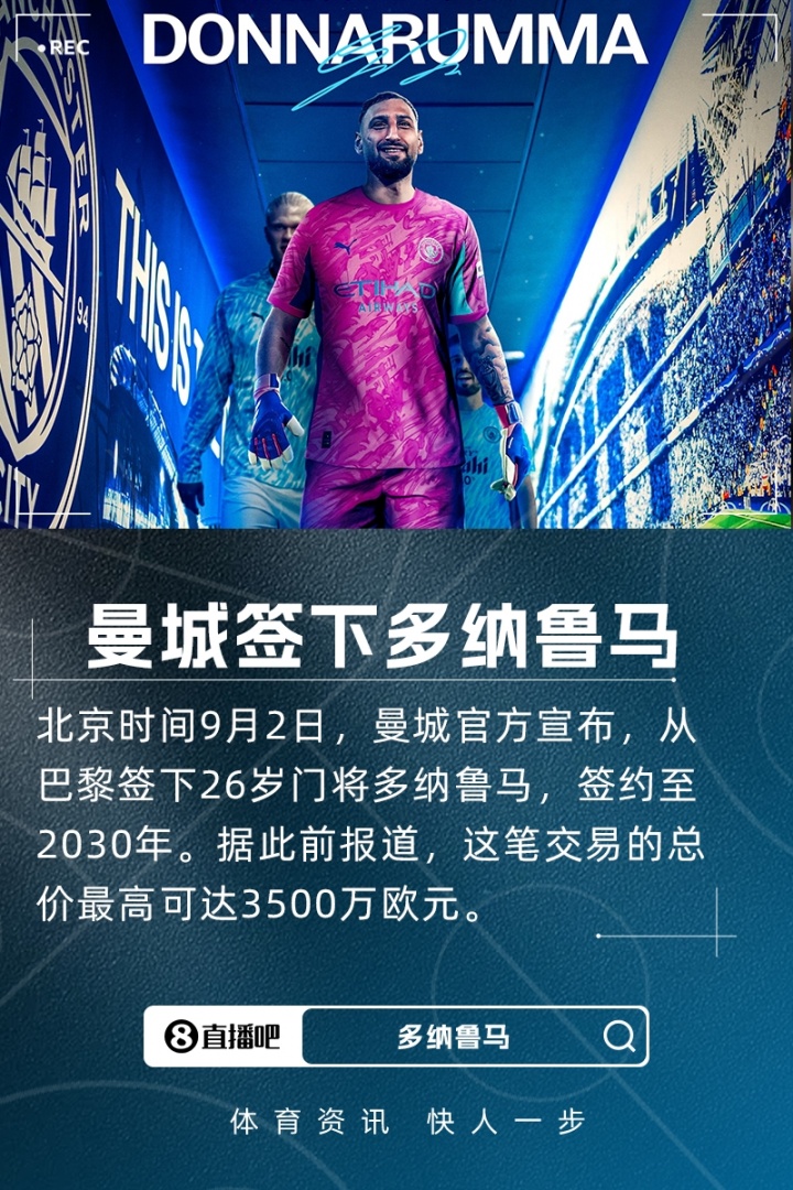 喬-哈特：多納魯馬腳下技術(shù)很好，他是瓜迪奧拉想要的世界級(jí)門將